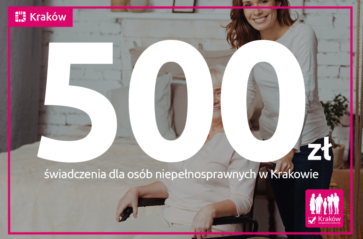 500 zł świadczenia dla osób niepełnosprawnych