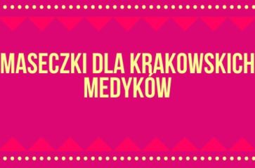 Maseczki dla krakowskich medyków