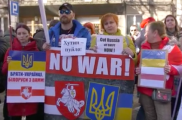Protest pod konsulatem Rosji w Krakowie