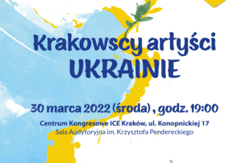 Krakowscy artyści Ukrainie. Koncert charytatywny w ICE Kraków