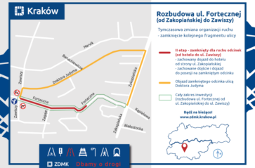 Prace na ul. Fortecznej wkraczają w kolejną fazę