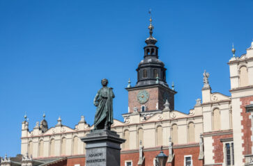 Drugi pomnik Adama Mickiewicza na Rynku Głównym w Krakowie