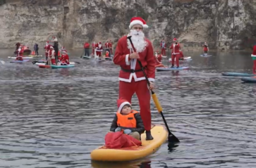 SUP Mikołajki w parku Zakrzówek