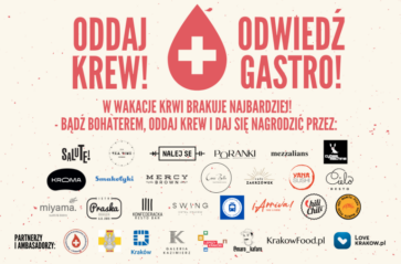 Krakowskie lokale gastronomiczne wspierają krwiodawstwo